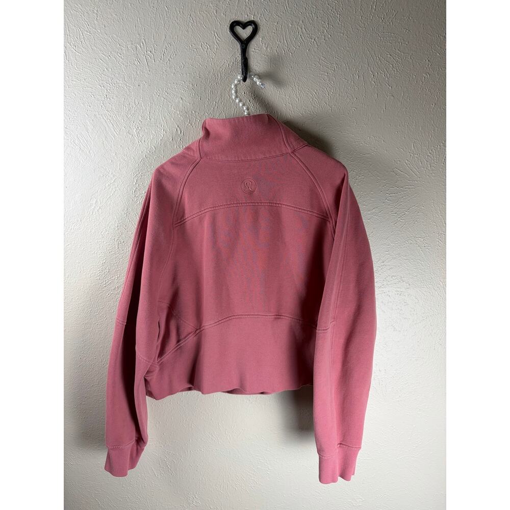 Lululemon Scuba Size XL/XXL Brier Rose Oversized Funnel High Neck Half Zip Comfy - Picture 9 of 10